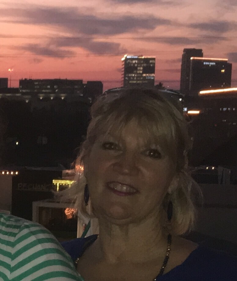 Enjoying the Houston sunset with daughter and family