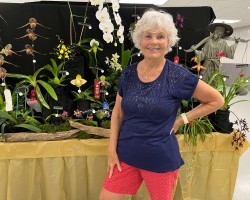 Visiting a flower show