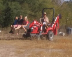 Taking the grandkids for a ride on my favorite toy!
