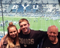 One time opportunity to enjoy a BYU football game in a private lodge at Lavell Edwards Stadium with family and friends