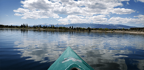 Different kayak - but same in-town lake