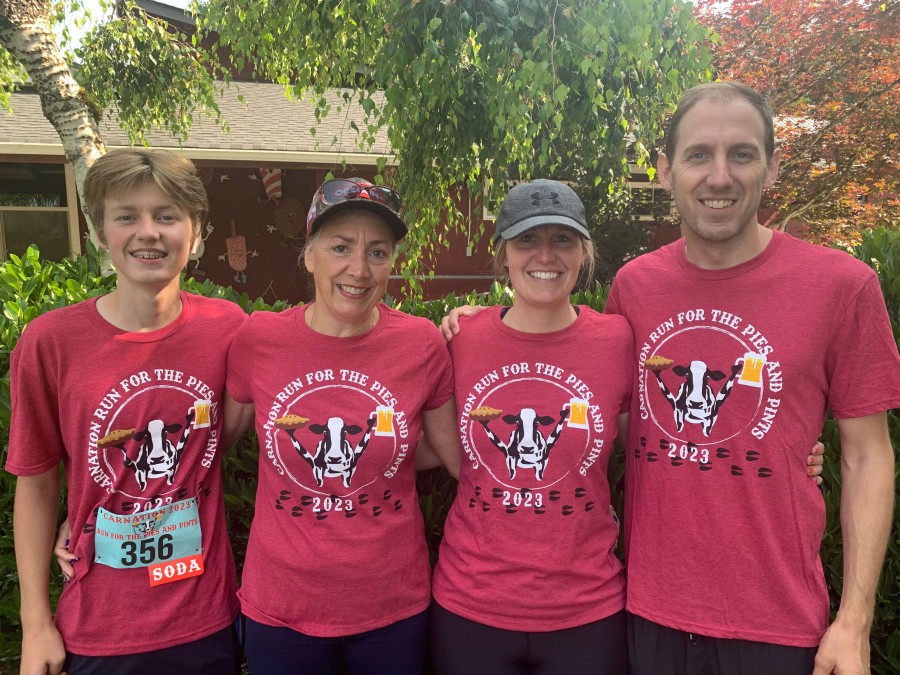 July 4th race with my kids & grandson