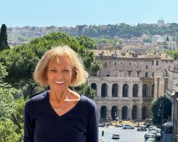 Rome overlooking the Colosseum.