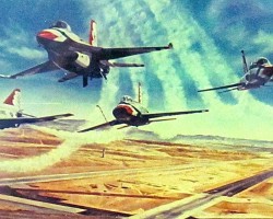 ONE  OF  MY  PIECES  OF  ARTWORK,  "THUNDERBIRD LEAD"