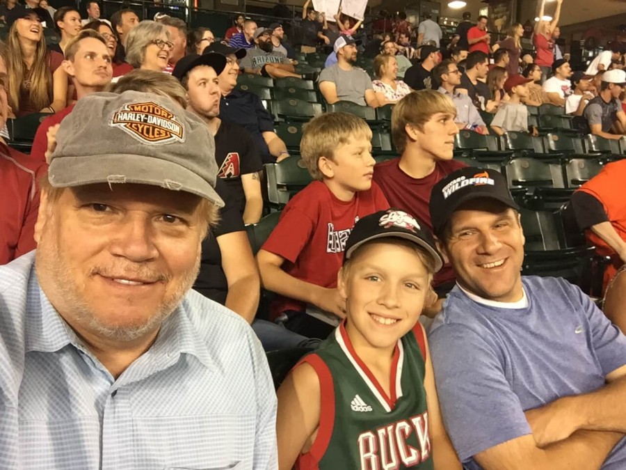 Son & Grandson at Diamondbacks game 2021