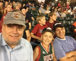 Son & Grandson at Diamondbacks game 2021