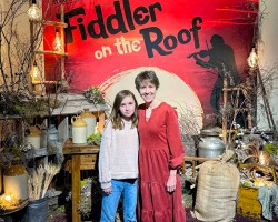 Attending a great production of “Fiddler on the Roof” with my oldest grandchild.