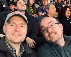 At a Jazz game for my birthday