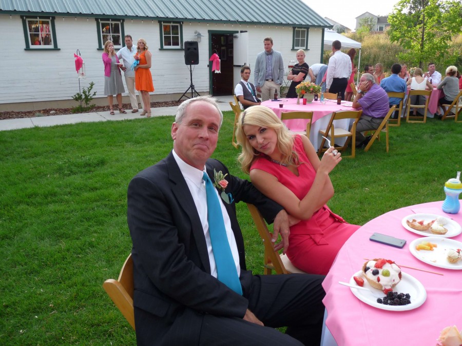 With daughter