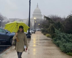 Visiting the Botanical Gardens (a favorite place of mine--as are ANY botanical gardens anywhere) in DC on a rainy day (after mission.)