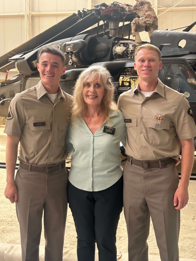 Me with two LDS servicemen at their graduation