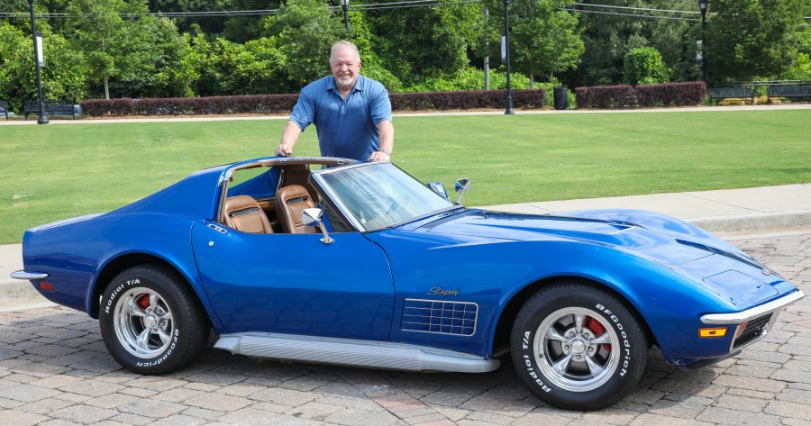 Picture used in an articale about me and this 72 Corvette I restored - Jun 26