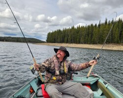 Fishing  Mountain Lake Wyoming