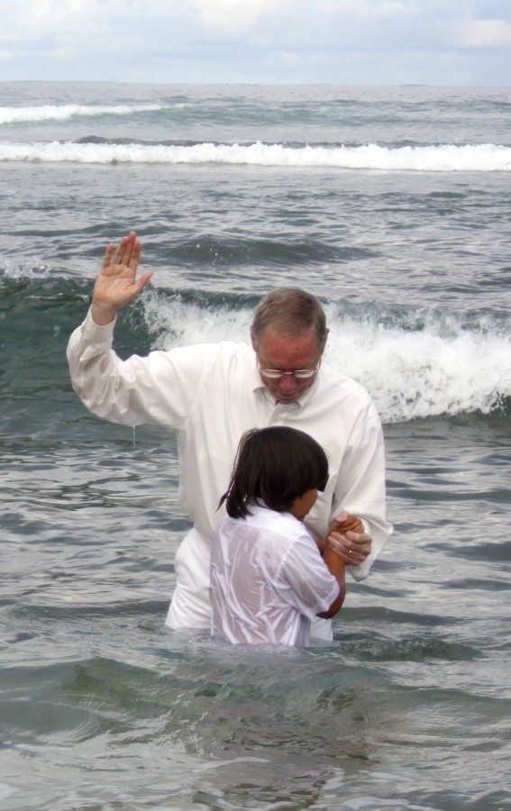 Baptism on Easter Island