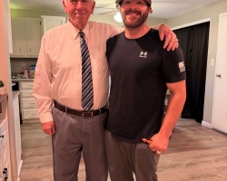 With my son at his birthday party 5/21/26