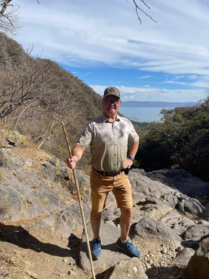 Hiking in the mountains overlooking lake Chapala. 2025