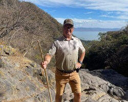Hiking in the mountains overlooking lake Chapala. 2025