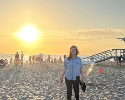 At beach a few weeks ago