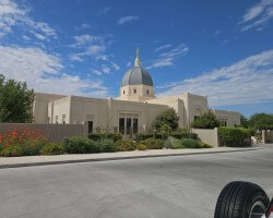At the Tucson Arizona Temple. August 15, 2025.
