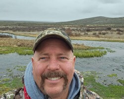 Camping and Fishing in a beautiful April snow storm.