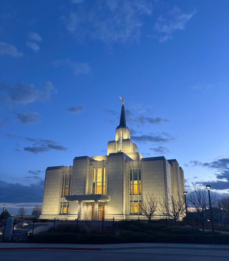 The temple looked so pretty on Wednesday