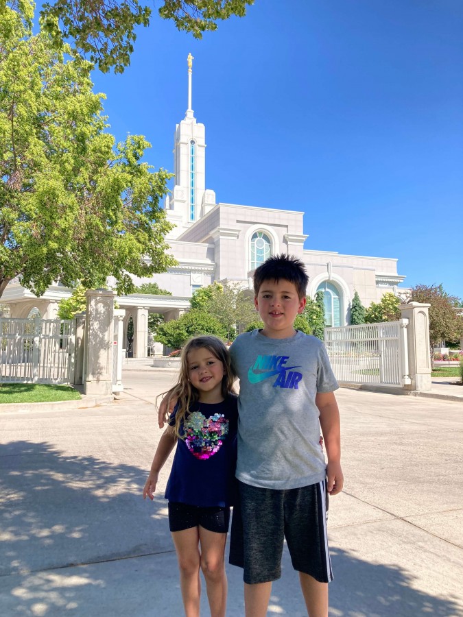 Two of my grandkids and there was one that did come with me.