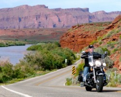 Black from Historic Route 66 ride across Arizona