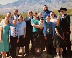 Our last family picture (April 2020) before Jonathon (black hat) passed away in June 2020. Melinda (center) passed away November 2024.