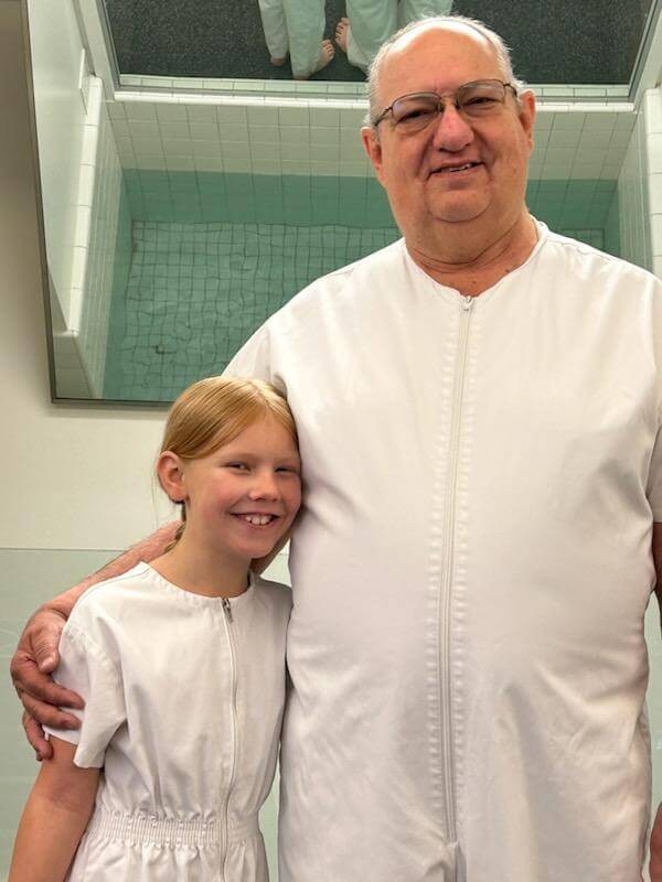 My youngest grandchild, Kamea Casey, asked me to baptize her! What an honor! January 29, 2025.