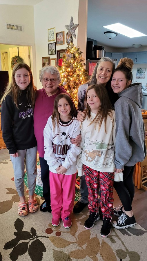 Granddaughters & my mom