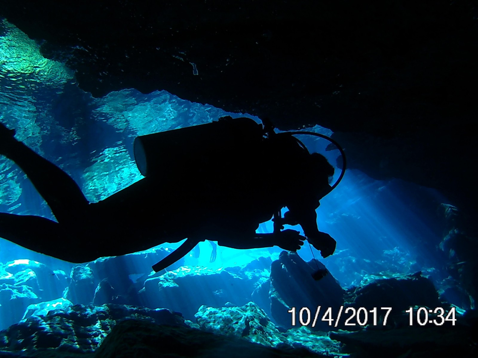 Cenote (cavern) diving off the Yucatan Peninsula near Tulum -- though drift diving off Cozumel may be my favorite. I'm kinda of a fair-weather (Carabbean warm-water) diver.  I don't really mind the cold but I hate getting into tick wetsuits and low-vis :(