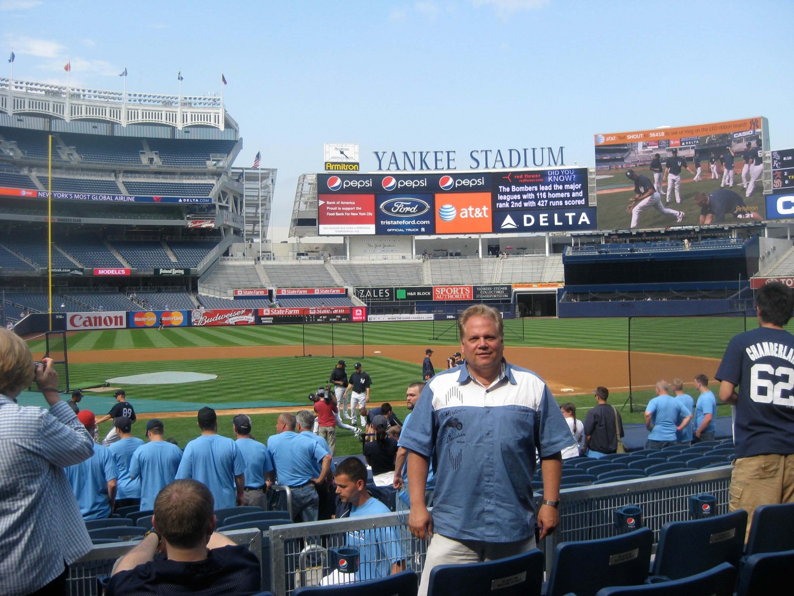 An older photo, but one of my favorite boys' trip -- 8 stadiums in 8 days.  I'm a Yankees fan since Mantle & Marris.  Playing's now limited to whiffle-ball and I don't watch much until October, but I sure love crossing MLB stadiums off my bucket list.